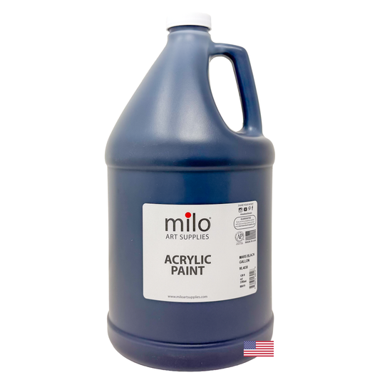 Milo Mars Black Acrylic Paint 128 oz (Gallon)
