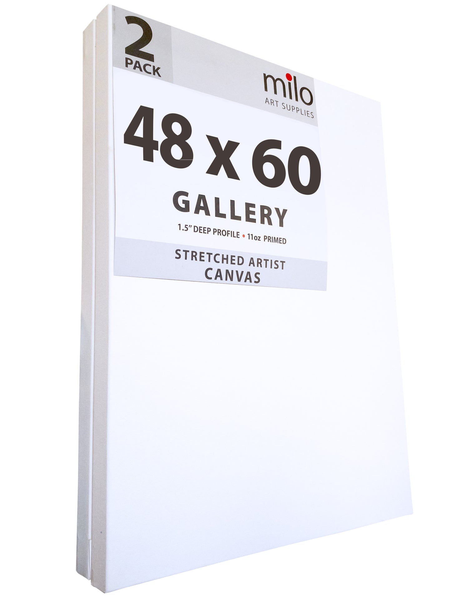 48 x 60" Stretched Canvas | Pack of 2 | 1.5" inch Profile