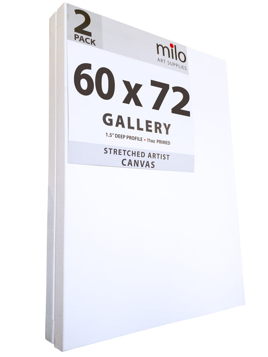 60 x 72" Stretched Canvas | Pack of 2 | 1.5" inch Profile