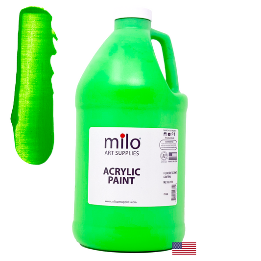 Milo Fluorescent Acrylic Paint 64 oz - Neon Green