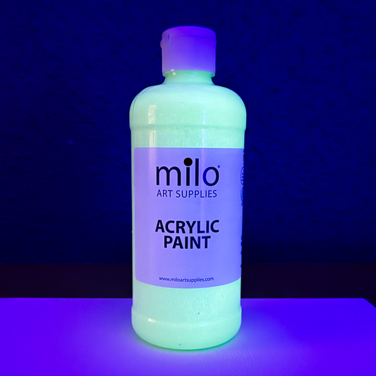 Milo Glow in the Dark Clear Acrylic Paint 16 oz Bottle