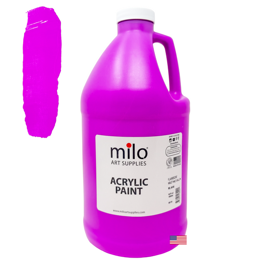 Milo Fluorescent Acrylic Paint 64 oz - Neon Purple