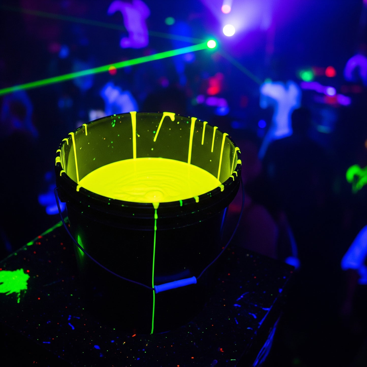 Milo Neon UV Party Paint | 5 Gallon | Neon Yellow