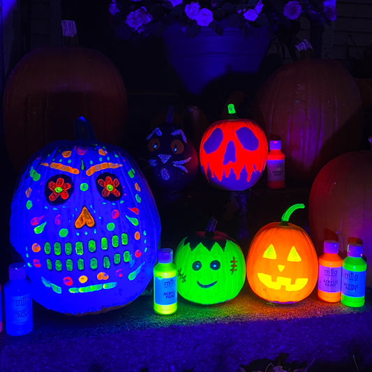 Milo UV Fluorescent Washable Tempera Paint 128 oz (Gallon) Neon Green