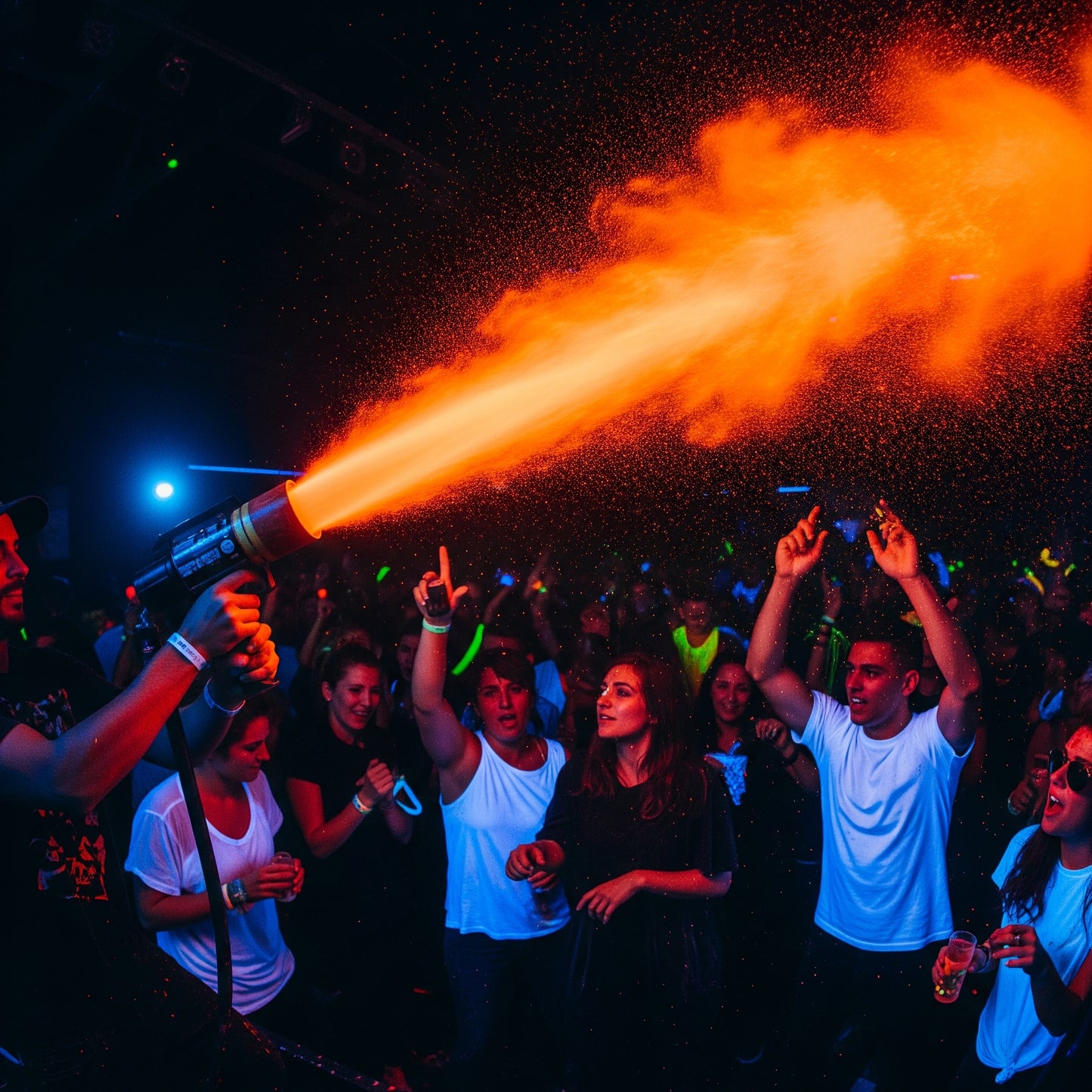 Milo Neon UV Party Paint | 5 Gallon | Neon Orange
