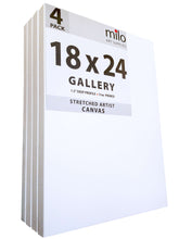 Load image into Gallery viewer, 18 x 24&quot; Stretched Canvas | Pack of 4 | 1.5&quot; inch Profile