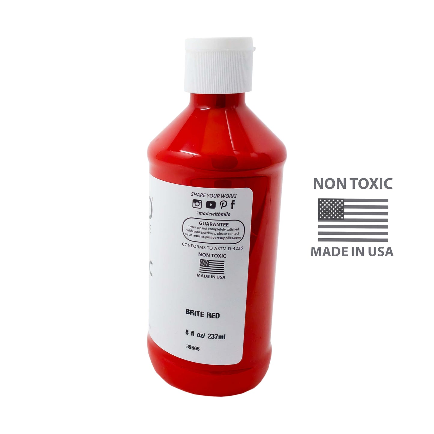 Milo Acrylic Paint 8 oz Bottles Set of 8