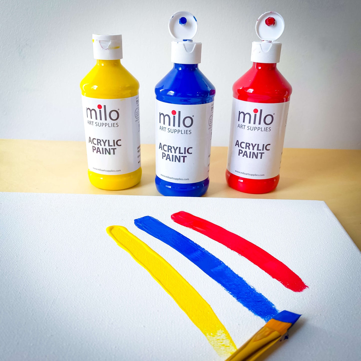 Milo Acrylic Paint 8 oz Bottles Set of 8