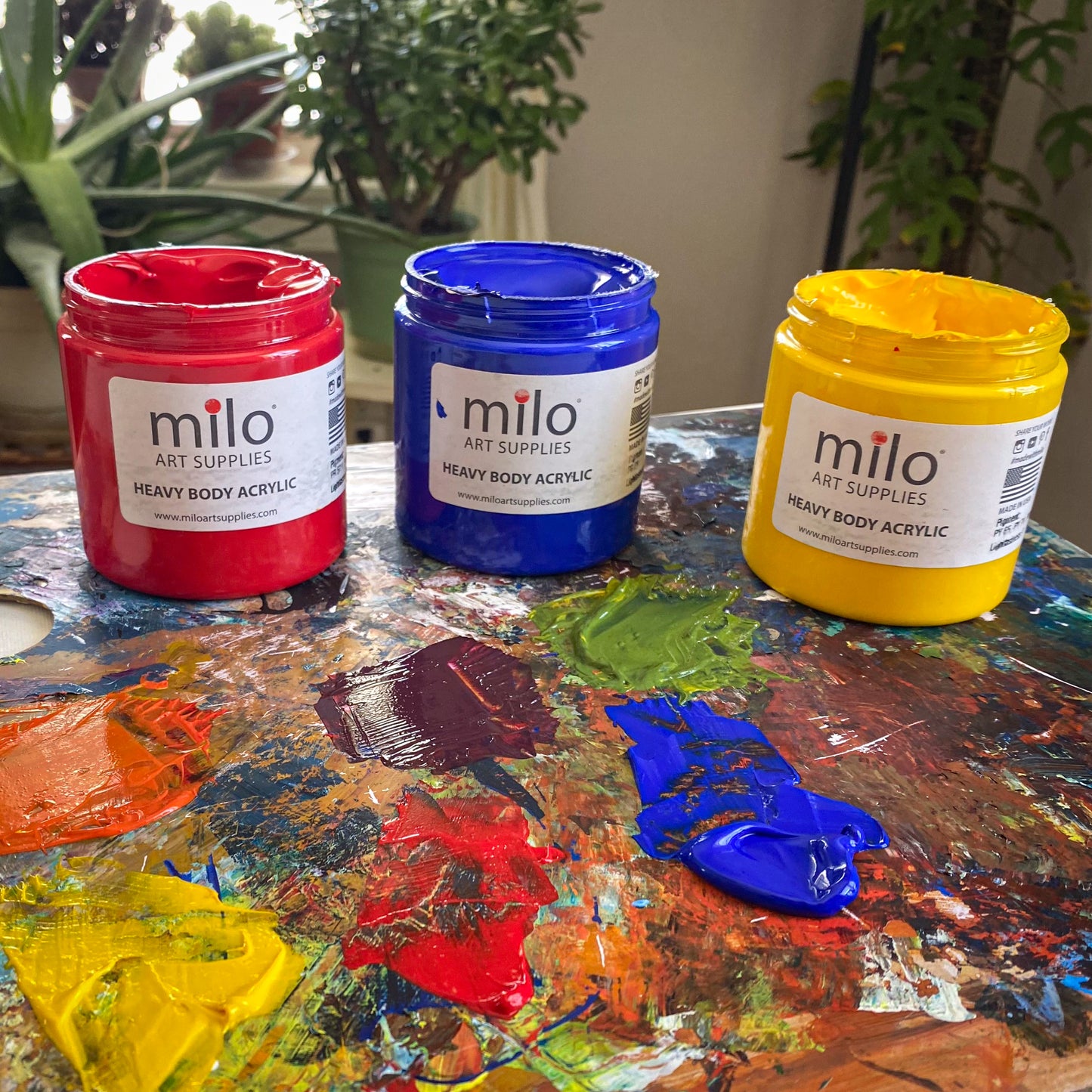 Milo Heavy Body Acrylic Paint Set of 8