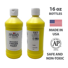 Load image into Gallery viewer, Milo Finger Paint 16 oz Bottles Set of 8