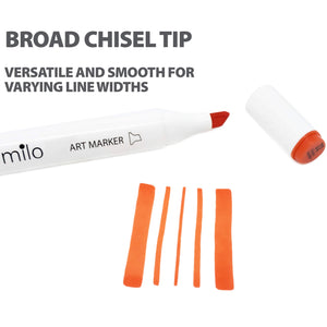 Milo Brush Tip Alcohol Markers | Set of 24