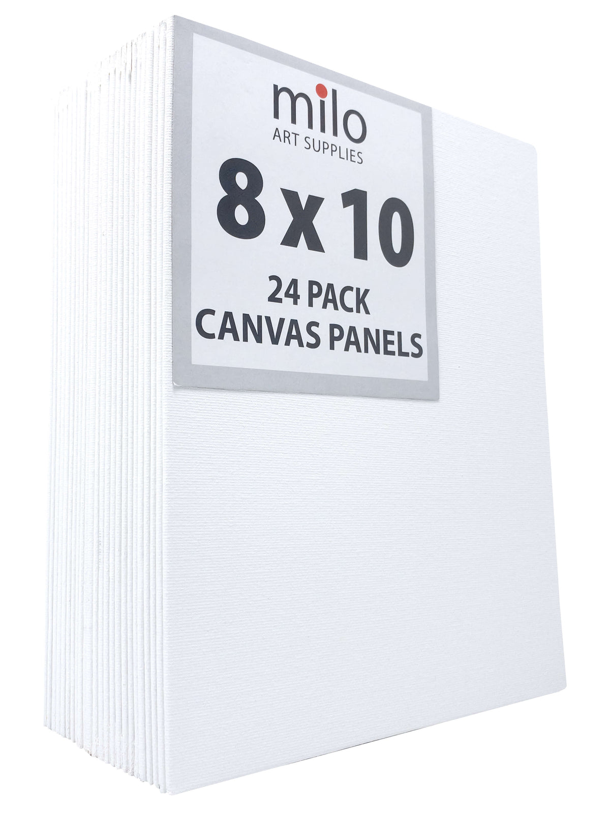 8 x 10" Canvas Panels | Pack of 24 – Milo Art Supplies
