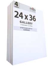 Load image into Gallery viewer, 24 x 36&quot; Stretched Canvas | Pack of 4 | 1.5&quot; inch Profile