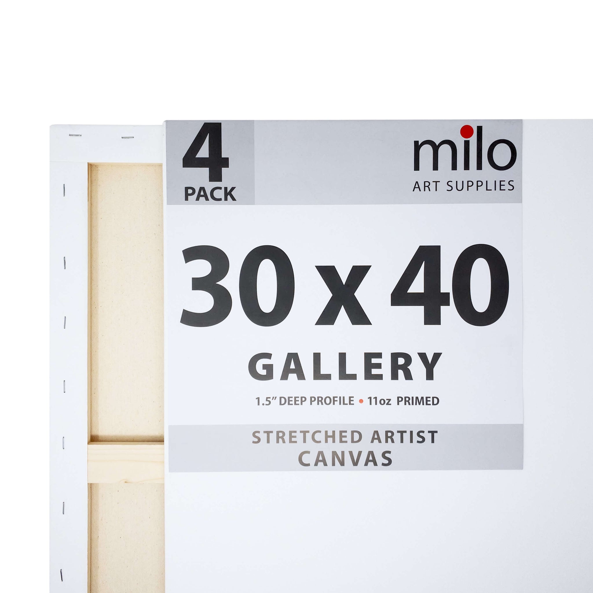 Stretched White 30x40 Canvas Boards for Painting for Artists