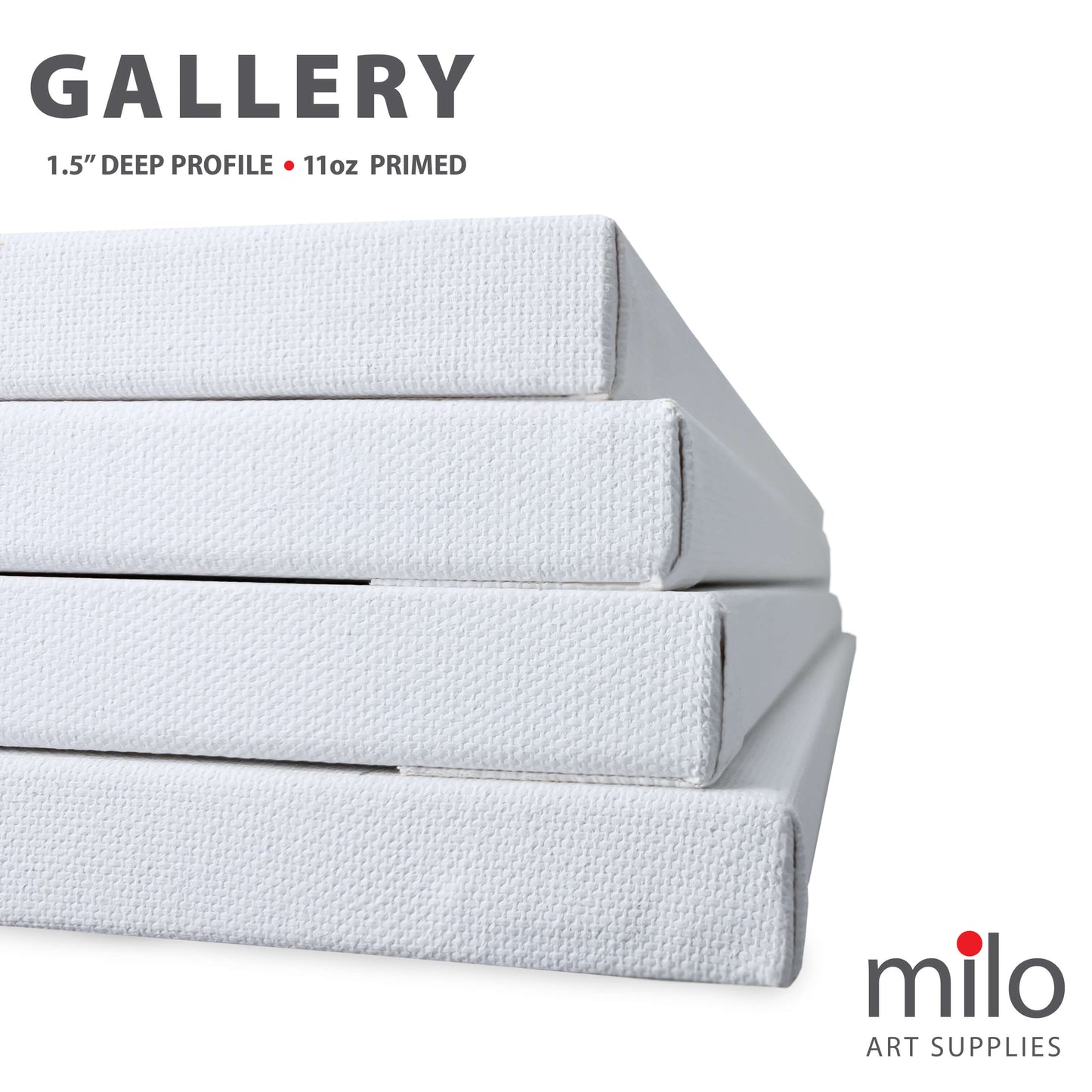 36 x 48" Stretched Canvas | Pack of 2 | 1.5" inch Profile