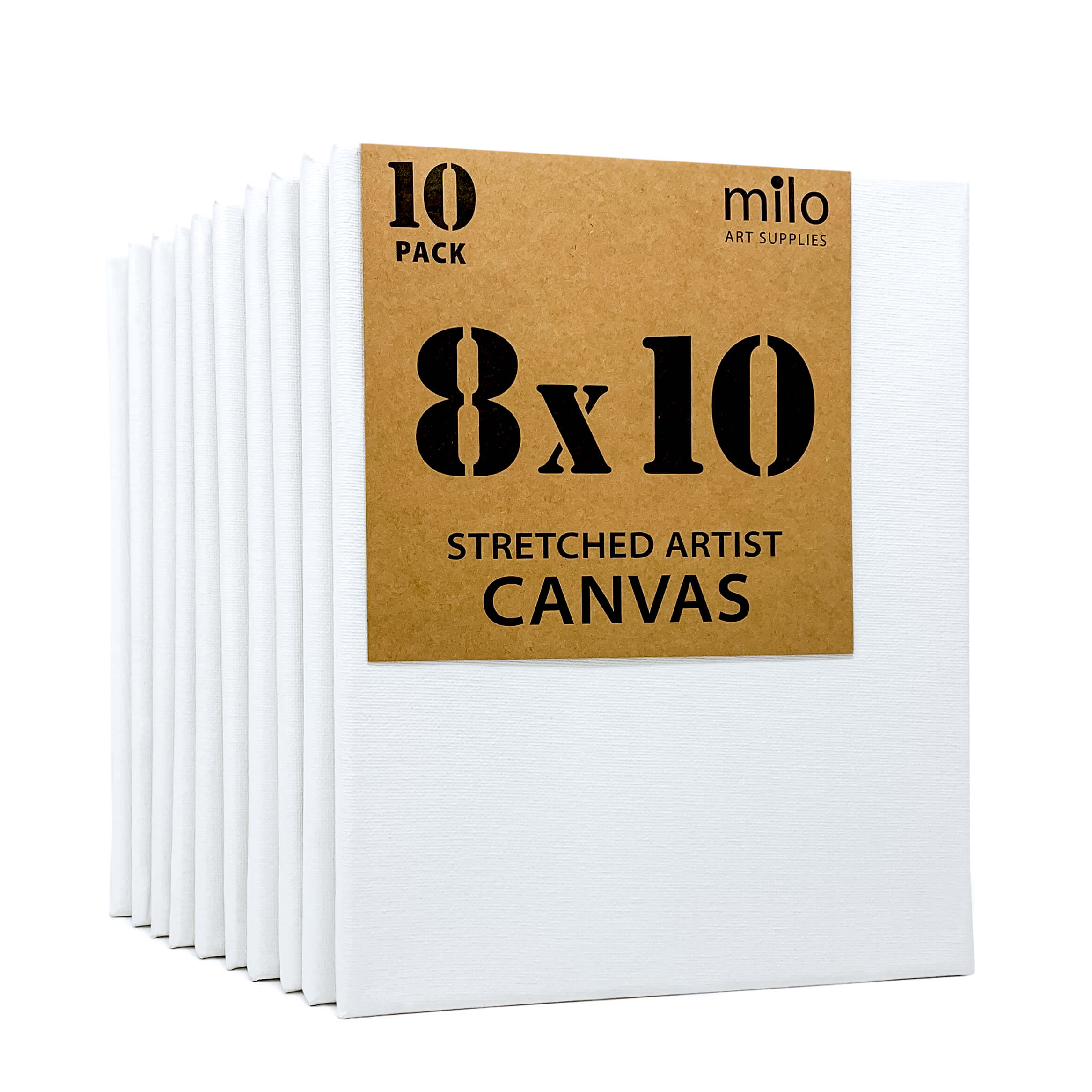 MILO, 6x6 Pack of 10 Stretched Canvas