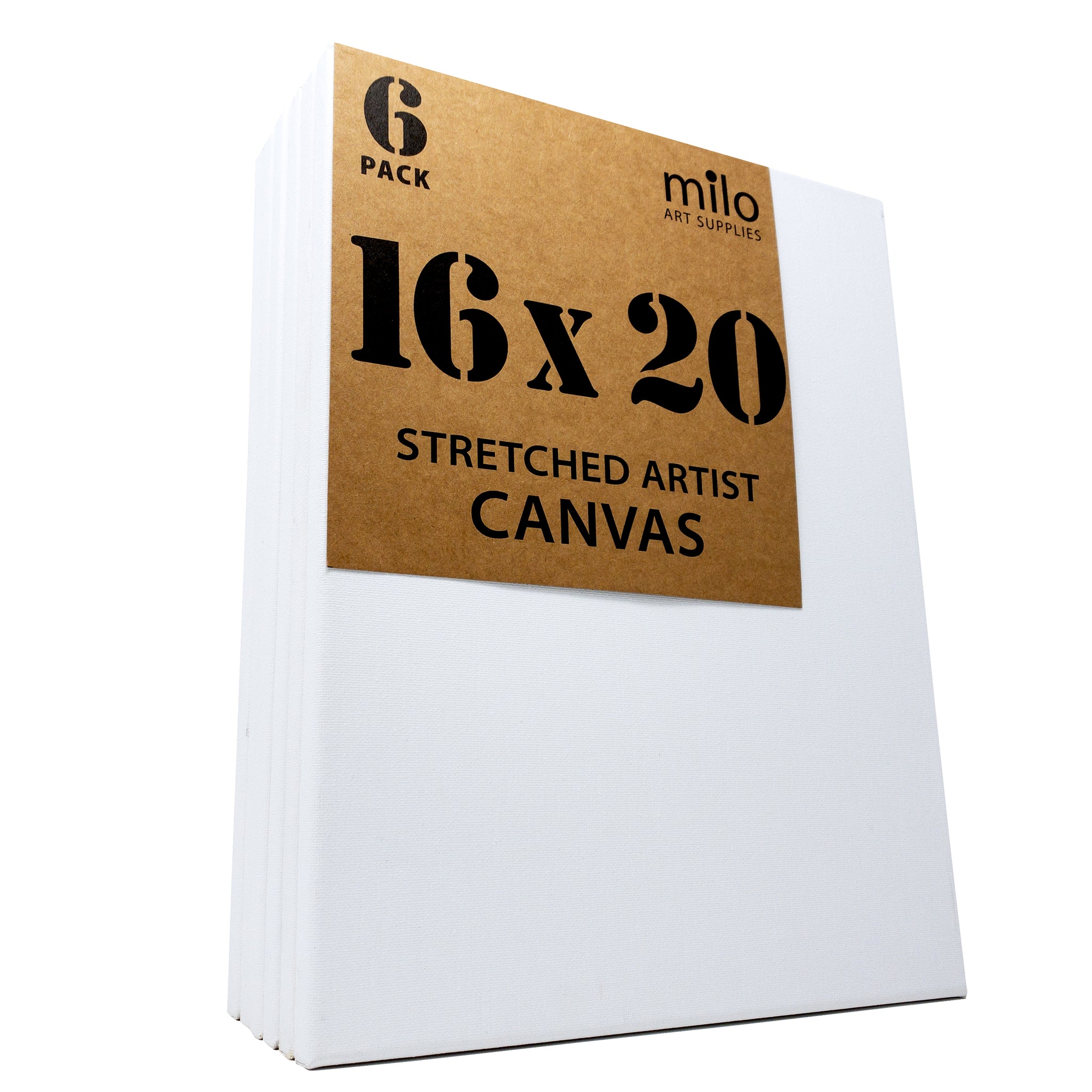 milo Stretched Artist Canvas, 60 x72 inches, 2 Pack, 1.5” inch Thick  Gallery Profile
