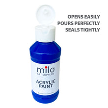 Load image into Gallery viewer, Milo Acrylic Paint 4 oz Bottles Set of 6