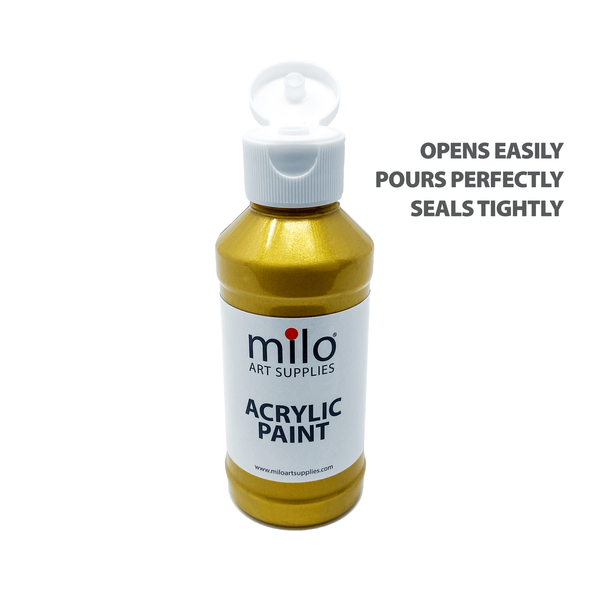 Milo Metallic Acrylic Paint 4 oz Bottles Set of 6 – Milo Art Supplies